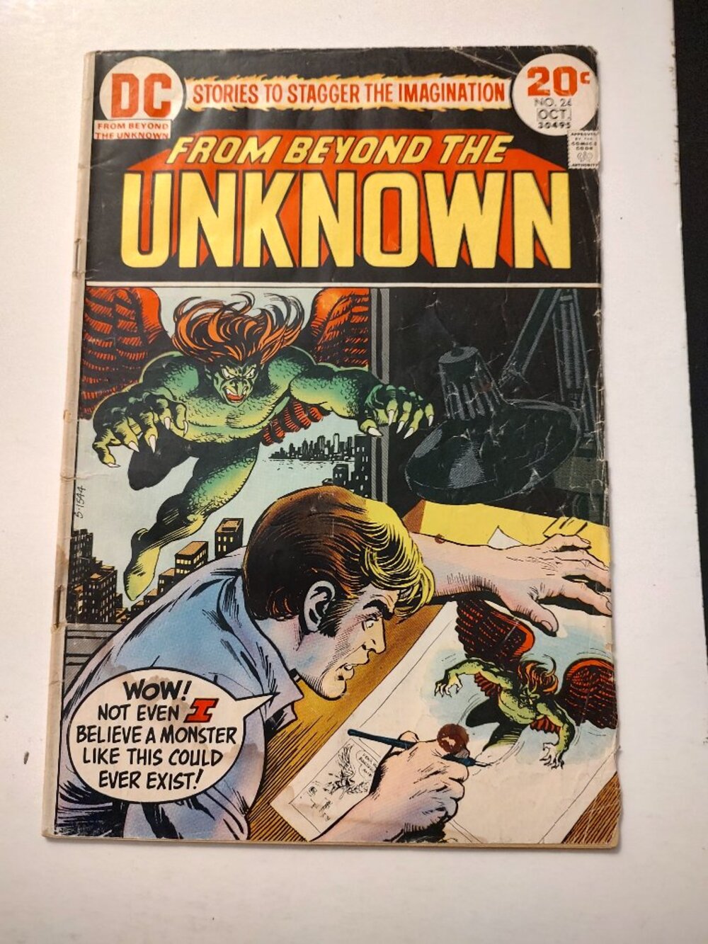 FROM BEYOND THE UNKNOWN # 24 Cover by Nick Cardy By Gardner Fox Otto Binder